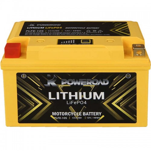 Poweroad YPLFE-10S Lithium Motorcycle Battery