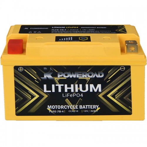 Poweroad YPLFE-7B-4 Lithium Motorcycle Battery